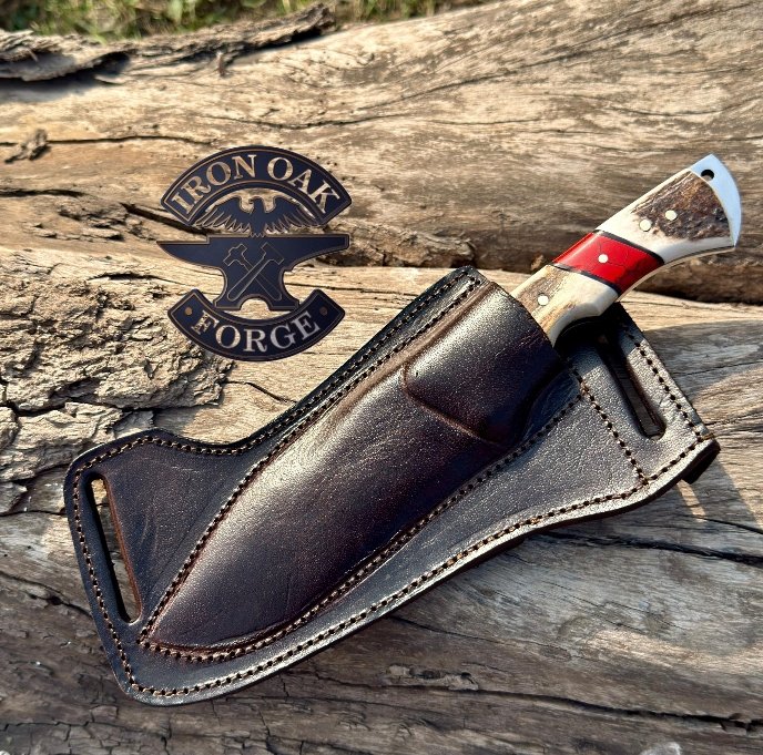 Handmade Guthook skinner Knife With Deer Cut On The Blade"11
MZ:01 - Image 2