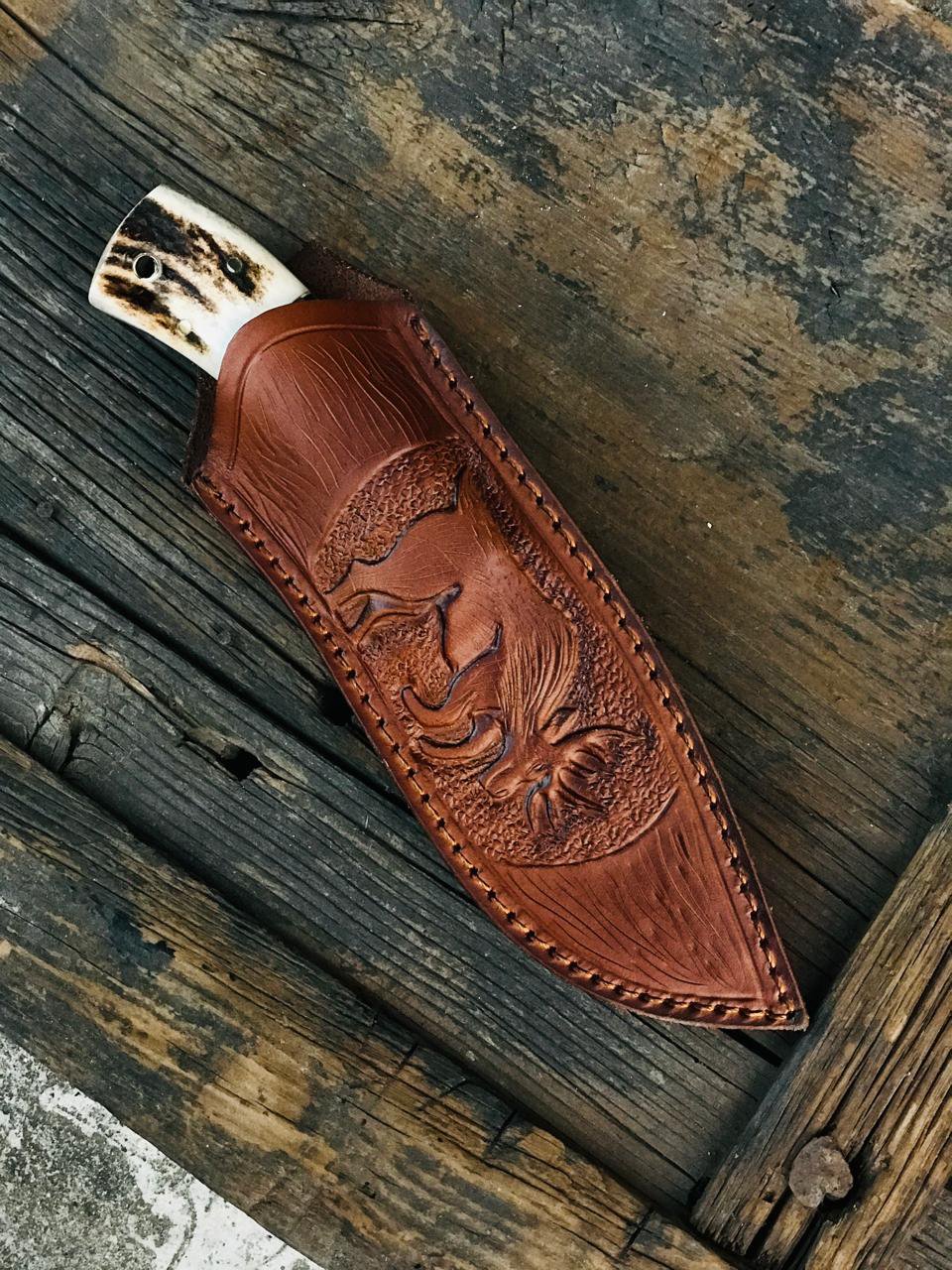 Elite Custom Hunting Knife, Mirror Polish & Deep Hand Engraving
MZ:29 - Image 5