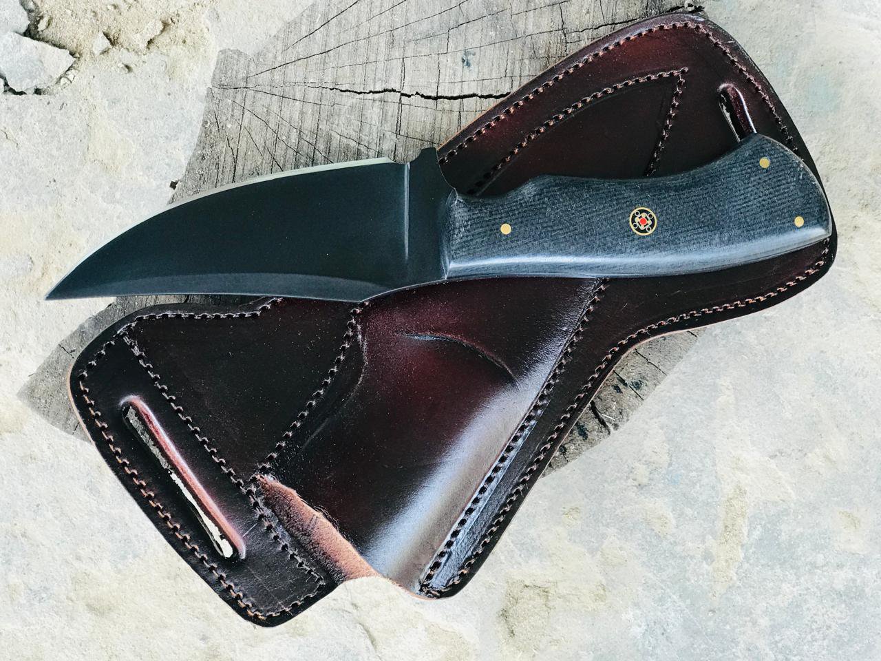 Elite Black Blade Hunting Knife with Micarta Grip
MZ:32 - Image 5