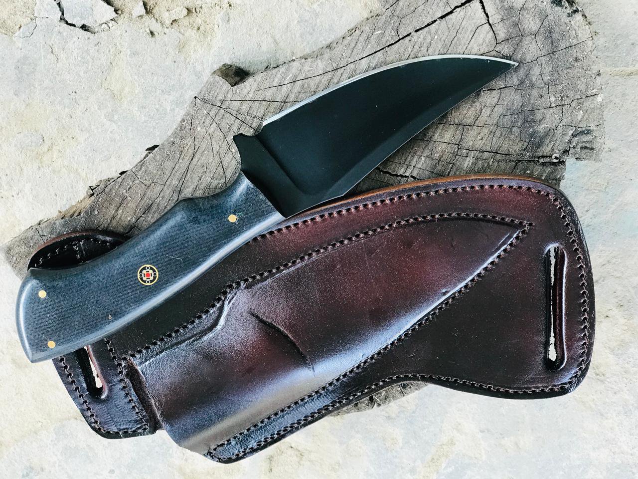 Elite Black Blade Hunting Knife with Micarta Grip
MZ:32