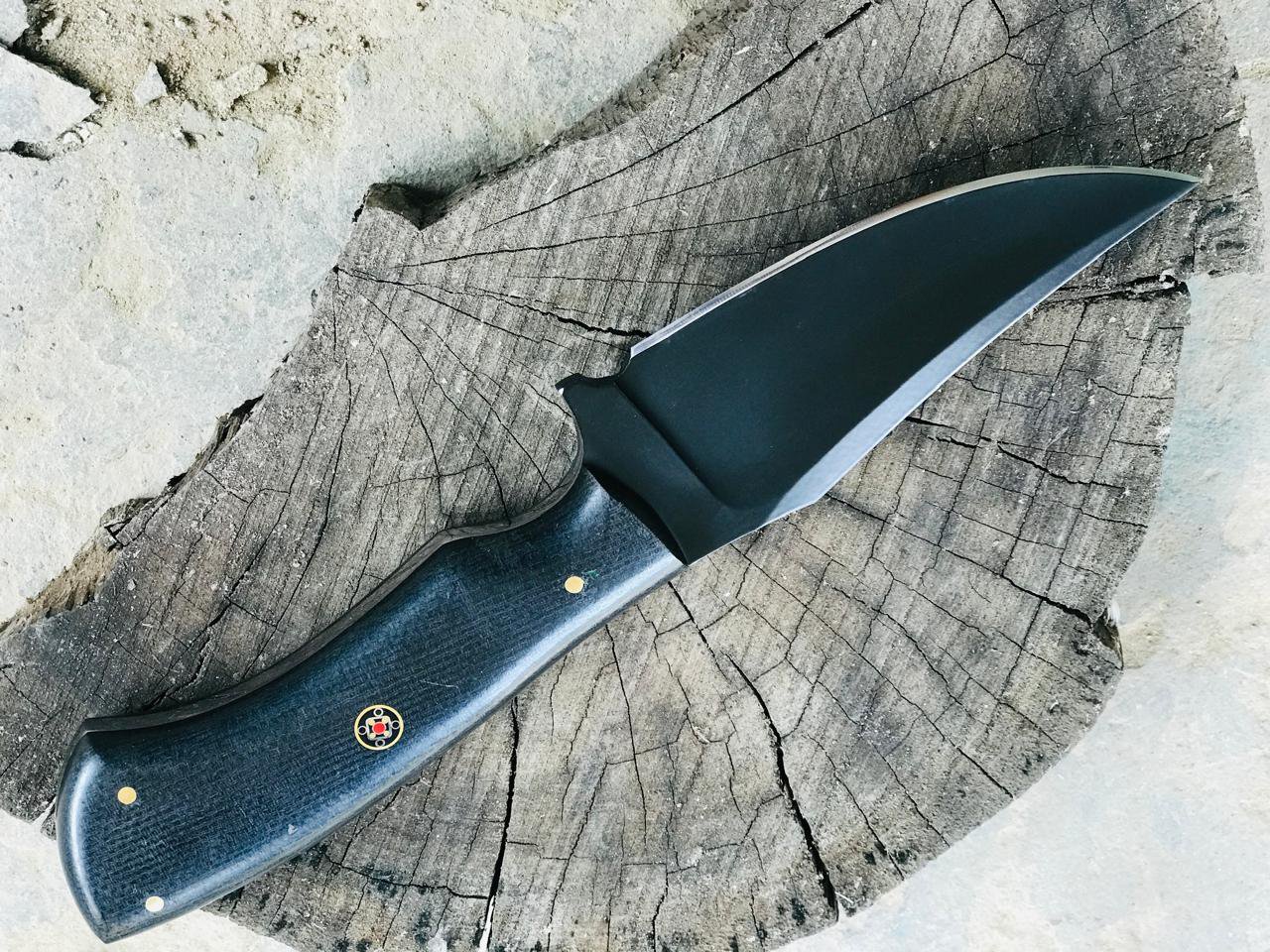 Elite Black Blade Hunting Knife with Micarta Grip
MZ:32 - Image 6