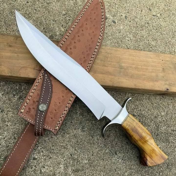 14” Handmade Bowie Knife,Yellow Wood & Steel Guard
MZ:35 - Image 3