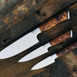 Premium Wood & Black Resin Kitchen Knife Set
MZ:42